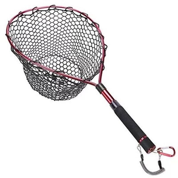 

aluminum alloy dip net anti-hanging belt positioning pole bass sub fishing accessories