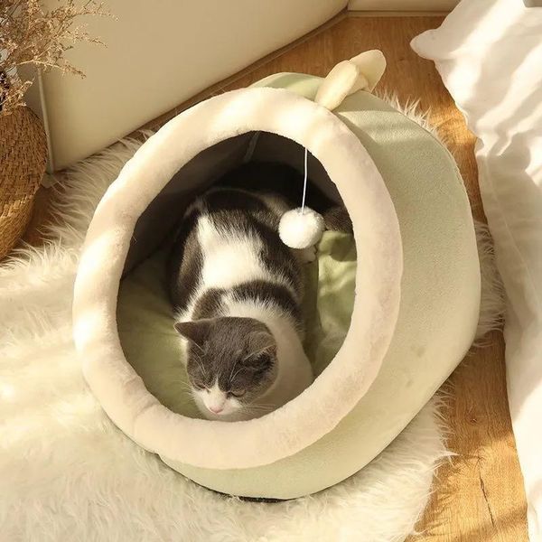 

cat beds & furniture sweet bed warm pet basket cozy kitten lounger cushion house tent very soft small dog mat bag for washable cave cats