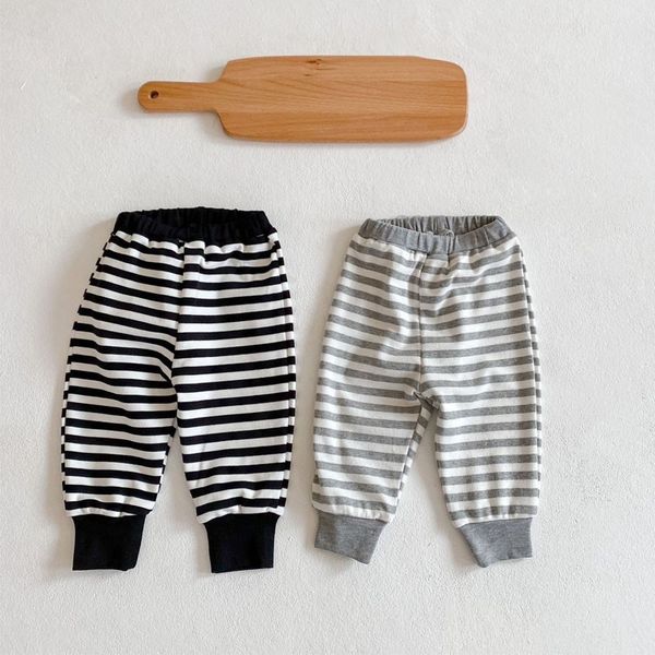 

newborn baby trousers baby boys and girls clothes cute casual cotton striped pants for infant kids clothing long pants 0-3y, Blue