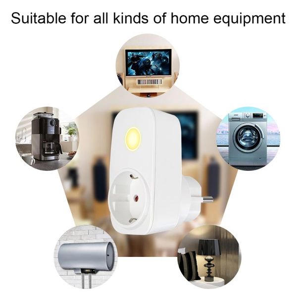 

smart home control est universal wireless remote socket eu/french programmable power 250v msle rf433mhz 16a night light