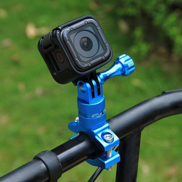

car & truck racks bike camera holder handlebar 360 degree rotation aluminum adapter mount for other action cameras accessory