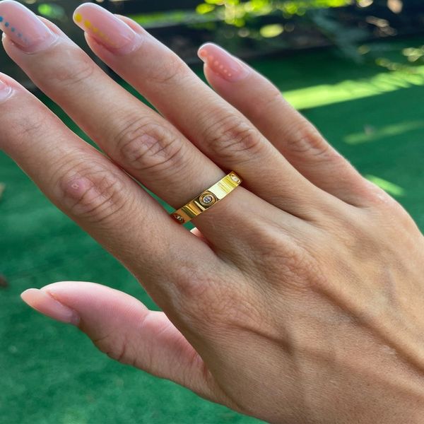 

vintage korea forever love ring 2021 stainless steel rings set for women girl bague wedding finger rings ringen jewelry, Silver