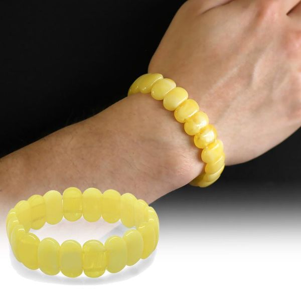 

bangle tesbihane lemon yellow beirut amber bracelets, Black