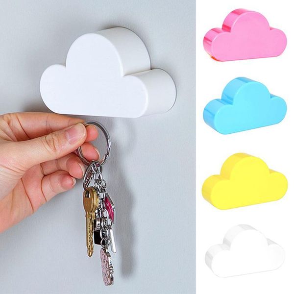 

creative home storage holder magnetic hooks securely cloud shape magnets keys & rails