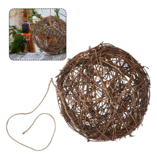 

bird cages 1pc rattan nesting material feeder outdoor hummingbird nest