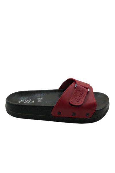 

slippers red-black female
