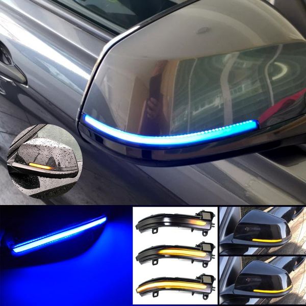 

emergency lights blue yellow for 1 2 3 4 series x1 f20 f22 f30 f34 f32 e84 i3 side mirror indicator led dynamic turn signal light sequential