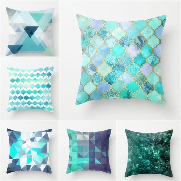 

cushion/decorative pillow 1pcs living room decoration geometric case linen printed throw pillowcase bedroom sofa simple home (without inner