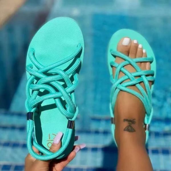 

2021 women sandals non-slip-shoes candy-color breathable summer casual solid female, Black