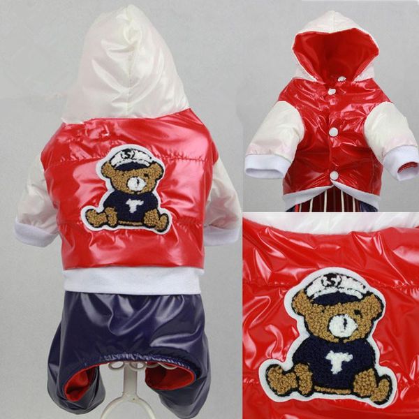 

dog apparel winter clothes for small jumpsuit cute bear cartoon pet clothing roupa para cachorro costume down coat jacket