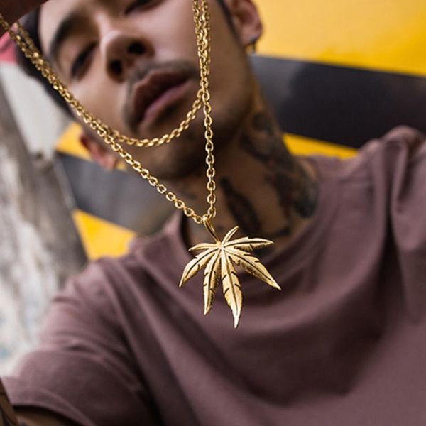 

pendant necklaces hip hop fashion necklace titanium steel glittery charm chain gift jewelry, Silver