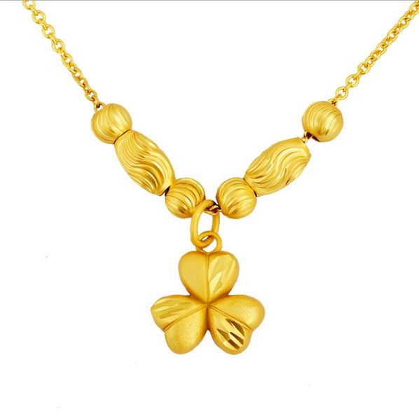

girl flower heart necklaces 24k gold plated necklace for women chain, Silver