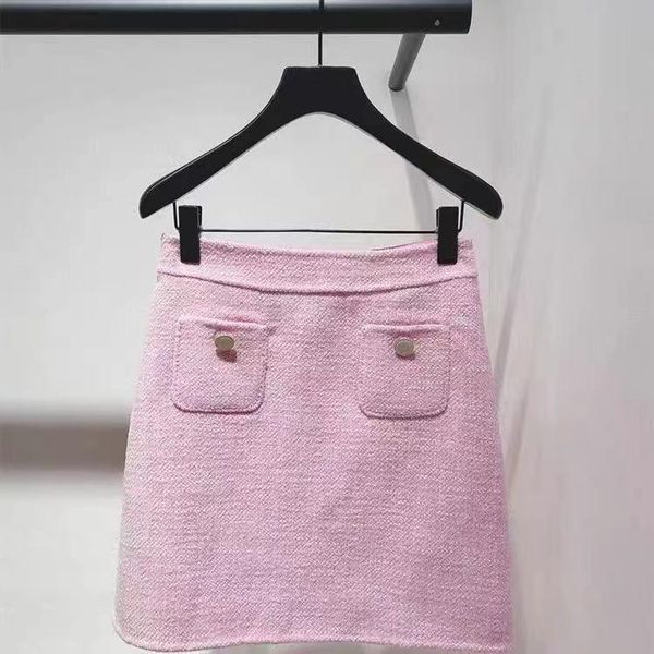 

skirts women skirt 2021 fall/winter style pocket decorated hip wool, Black