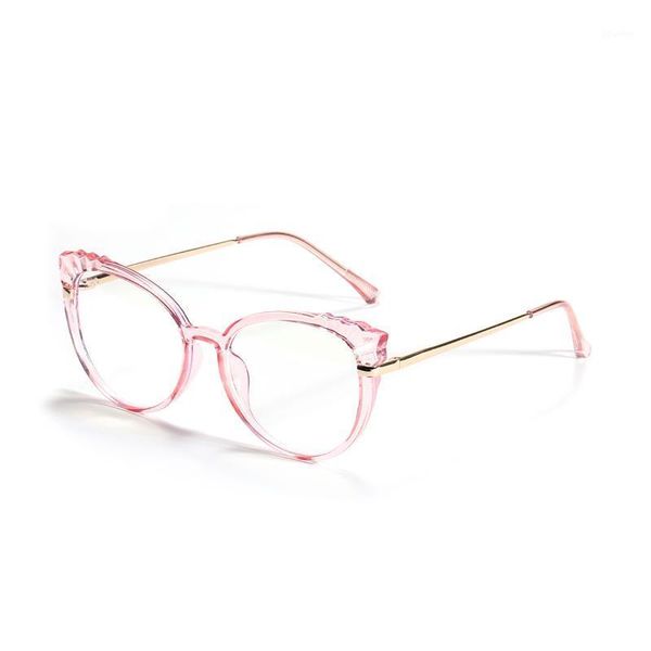 

vintage fashion anti blue light computer cat eye glasses myopia frame women ladies harmful blocking optical eyewear sunglasses frames1, Black