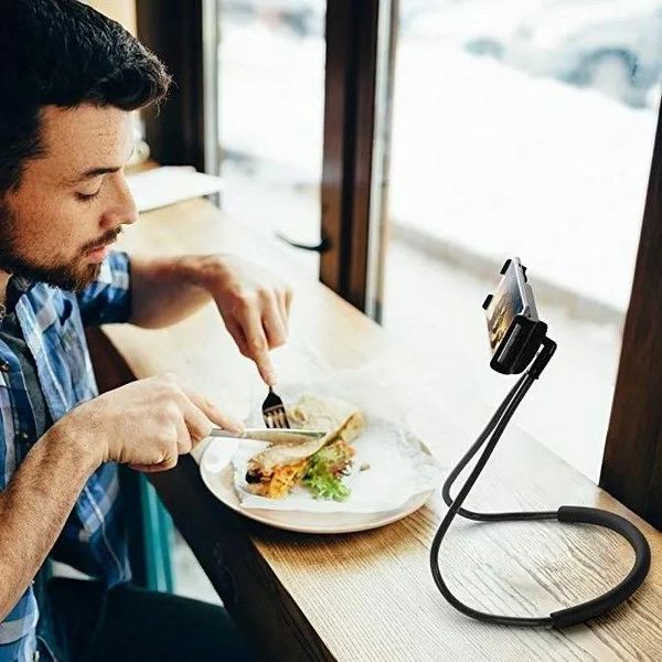

cell phone mounts & holders flexible lazy hanging neck stands necklace cellphone support bracket for universal holder