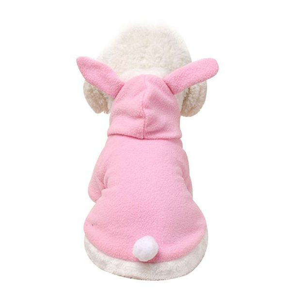 

pet cat clothes costume ears hooded coat puppy fleece warm outfit l23 costumes
