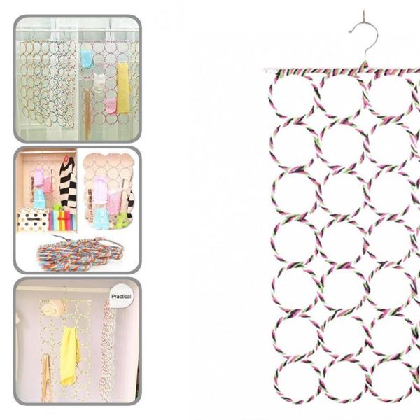 

hangers & racks 28 ring hole practical shawl towels hanger eco-friendly scarf divider wear-resistant for bathroom