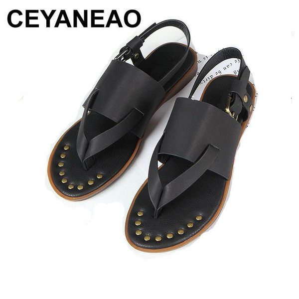 

ceyaneaofashion women shoes 2021 all-match female sandals summer flip flops platform luxury ladies for beige flat retro, Black