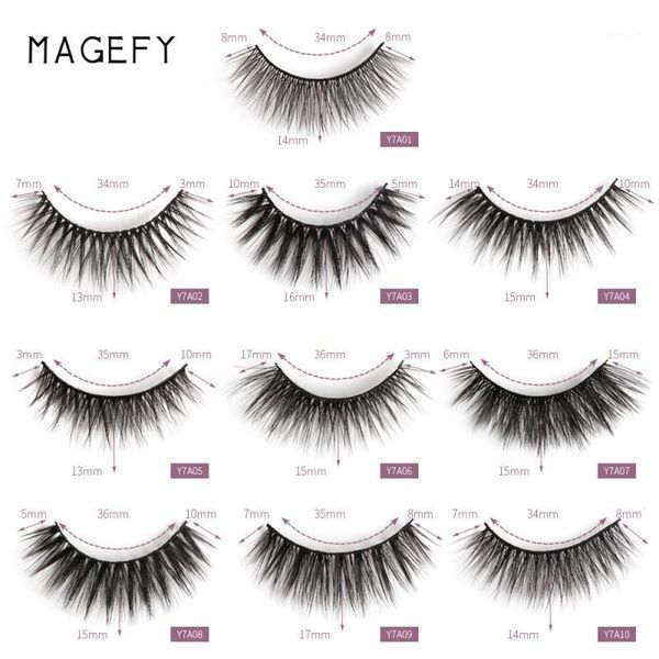 

7 pair false eyelashes pestaÃ±as postizas mink lashes 3d full strip soft makeup1
