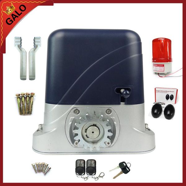 

full kits electronic rolling sliding gate motors driving 600kg home or factory with 2ps remote control move door fingerprint access