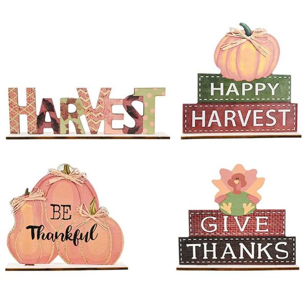 

novelty items wood sign letter home decor wooden standing letters personalised wedding thanksgiving harvest festival ornament dropship