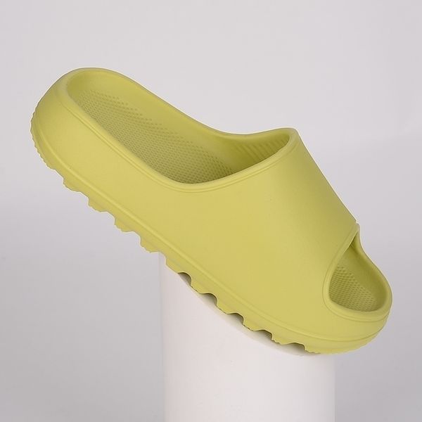 

kanye new men indoor summer beach outdoor couple slides platform thick sole mules women slippers flats zapatos de mujer ysj, Black