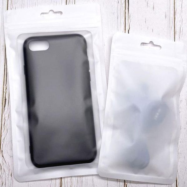 

storage bags 100pcs white bag translucent jewelry packaging accessories sealed home leak-proof quality packing