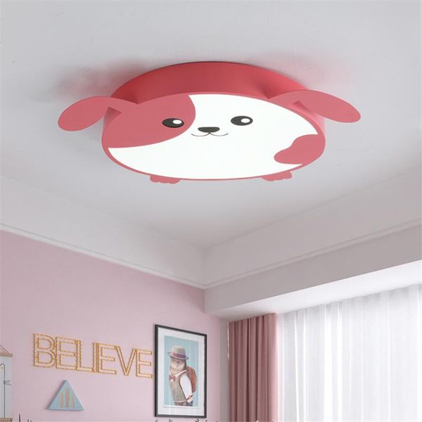 

ceiling lights nordic cartoon dog round bedroom modern children's room princess study living led lamps fixtures