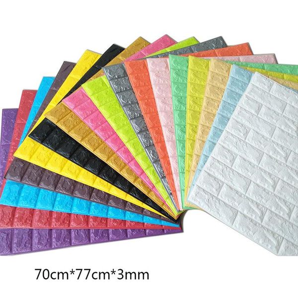 

window stickers 5d brick wall self-adhesive wallpaper foam waterproof relief bedroom kitchen bathroom living room diy background decor