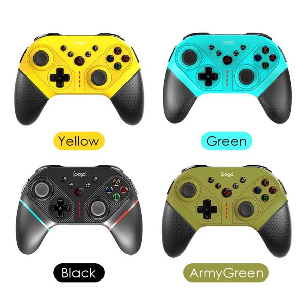 

wireless game controller bluetooth gamepad for switch ps3 pg-sw038 6-axis programmable with turbo android pc computer controllers & joystick