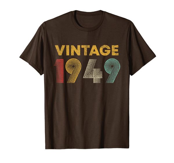 

70th birthday gift idea vintage 1949 t-shirt men women, White;black