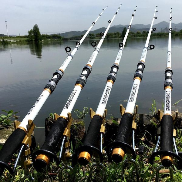 

2021 new arrival fishing rod spinning fly feeder carbon fiber pesca carp fishing rods feederhard frp telescopic pole