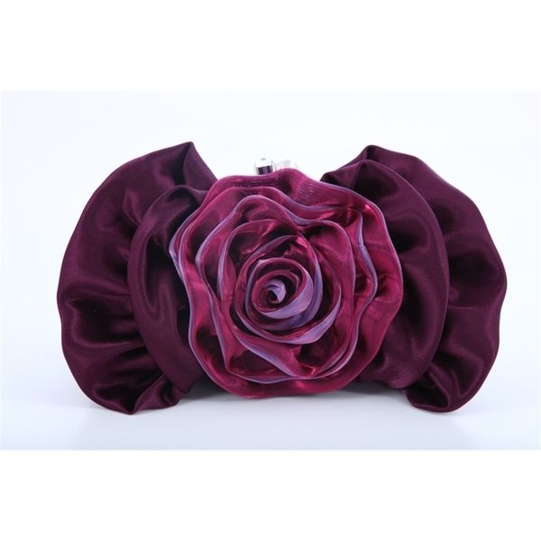 

new korean women's rose fabric dinner craft bag, satin bag
