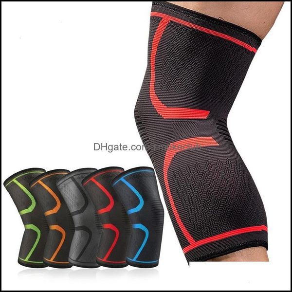 

elbow safety athletic outdoor as & outdoors 1pc nylon elastic sports pads breathable support brace running fitness hiking cycling knee prote, Black;gray