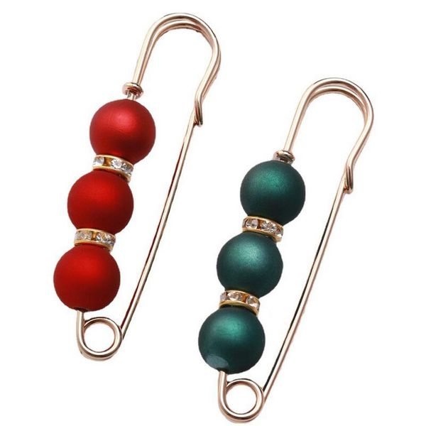 

fashion big beads clothing brooches for women pearl lapel pin sweater dress brooch pins accessories, Gray