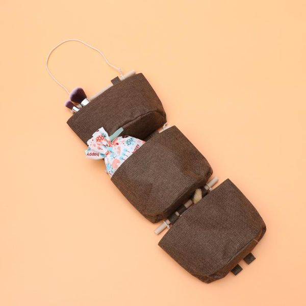 

set wall integrated bags connected hanging baskets artistic storage pouch sundries organizer for home shop coffee boxes & bins