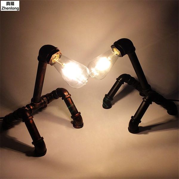 

floor lamps lamp light nordic loft style industrial water pipe vintage for home antique bedside edison standard indoor