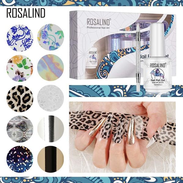 

nail gel diy polish set foil sticker art decorations kit all for manicure fingertips varnish hybrid, Red;pink