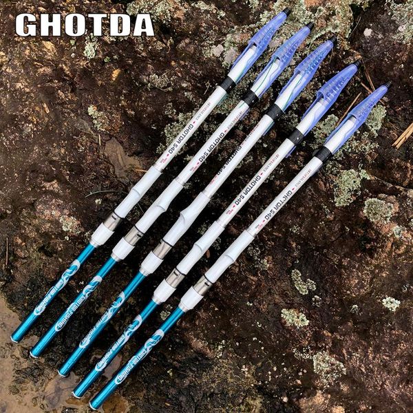 

carbon fiber fishing rod 3.6m-6.3m rock portable ultralight carp feeder boat rods
