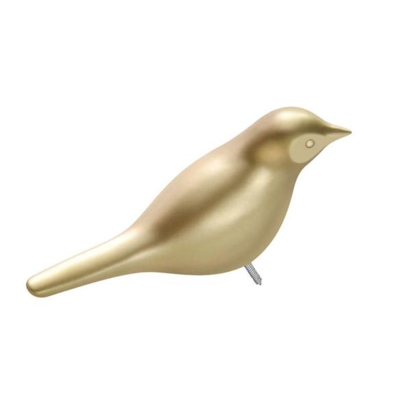 

1pc 3d bird shaped hook creative resin wall-mounted hanger for home golden hooks & rails