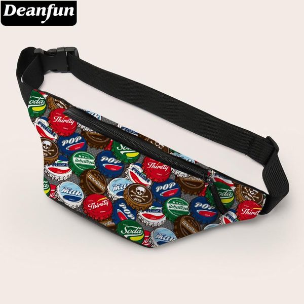 

deanfun colorful waist bag interested caps printed fanny pack hip belt 18065 bags