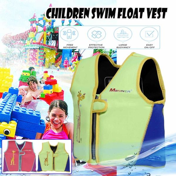 

life vest & buoy professional children jackets neoprene swimming kids baby learn buoyancy pool floats safety