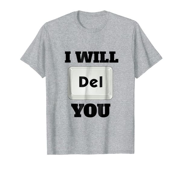 

funny gamer delete button tshirt gift computer shirt, White;black