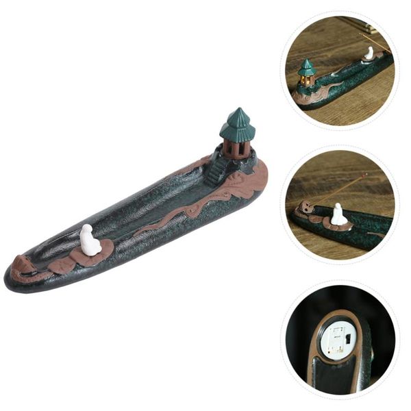 

1pc incense stick burner ceramic decorative holder home decoration fragrance lamps