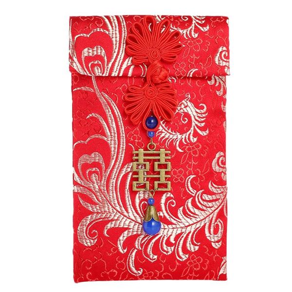 

wedding birthday red envelopes tassel chinese year gift bag housewarming brocade money pocket lucky traditional wrap