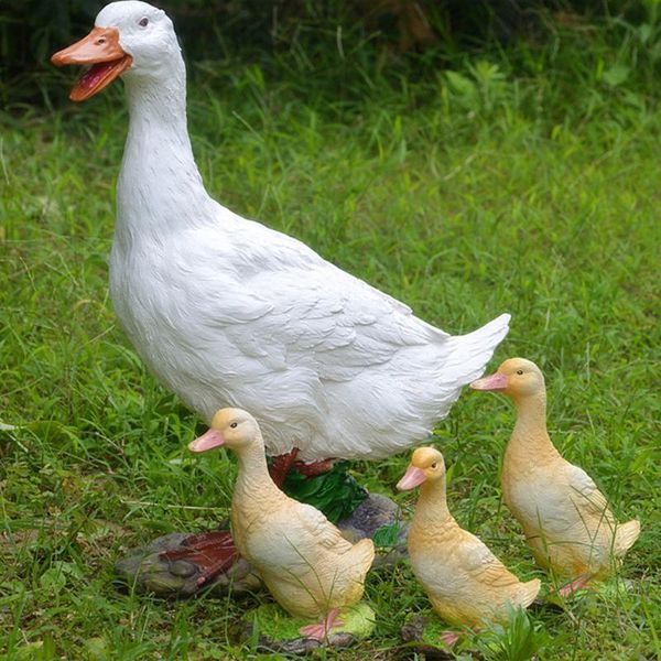

garden decorations small resin duck statue yard cute sculpture outdoor indoor art crafts decor jardineria decoracion