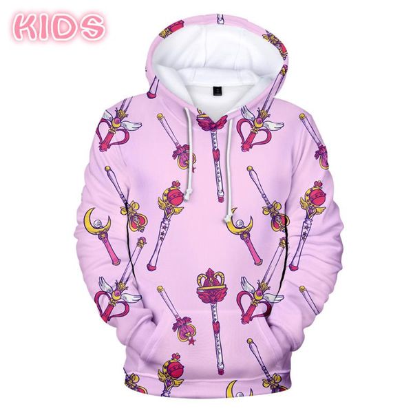 

sailor moon hoodie 3d print casual girl sweatshirts harajuku long sleeve women's kpop streetwear 4xl hoodies, Black