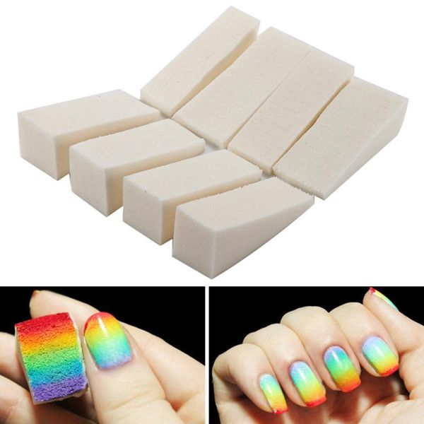 

nail art kits 8pcs creative woman salon sponges for acrylic makeup manicure accessory gradient stamp stamping tips diy