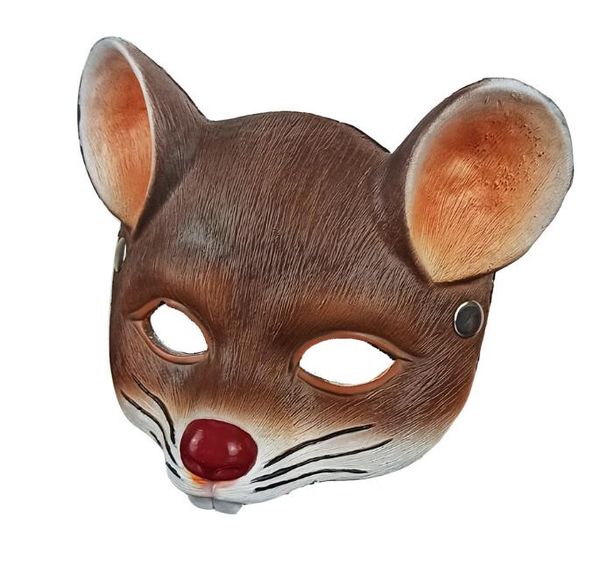 Maschera per topo in schiuma PU tridimensionale 3D adatta per la mascherata di carnevale di Halloween GC529