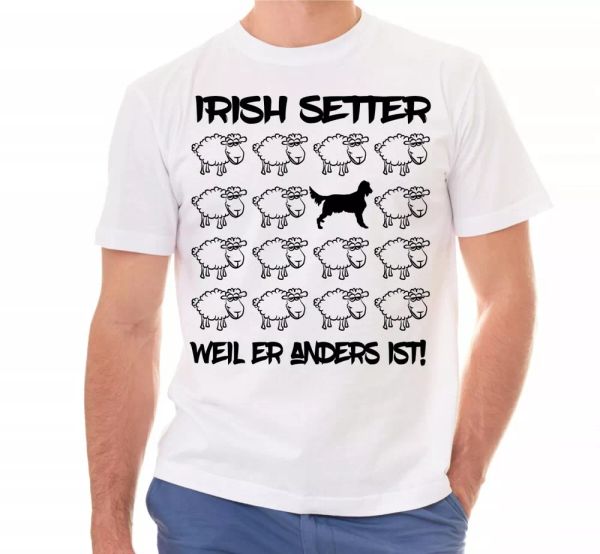 

Irish Setter Unisex T-Shirt Black Sheep Men Dog Dog Motif, Mainly pictures